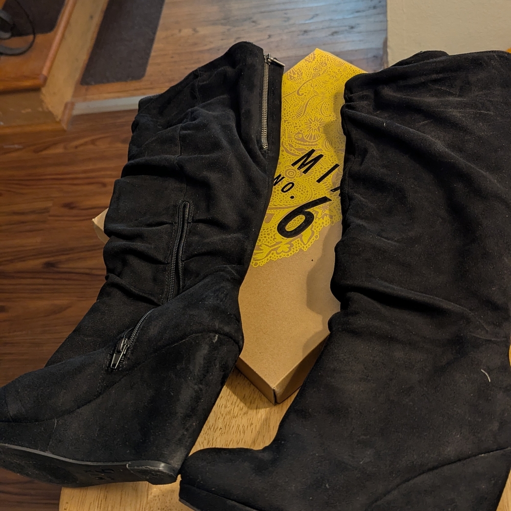 Mix No. 6 Black Suede Boots